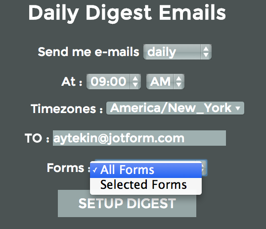 daily digest options